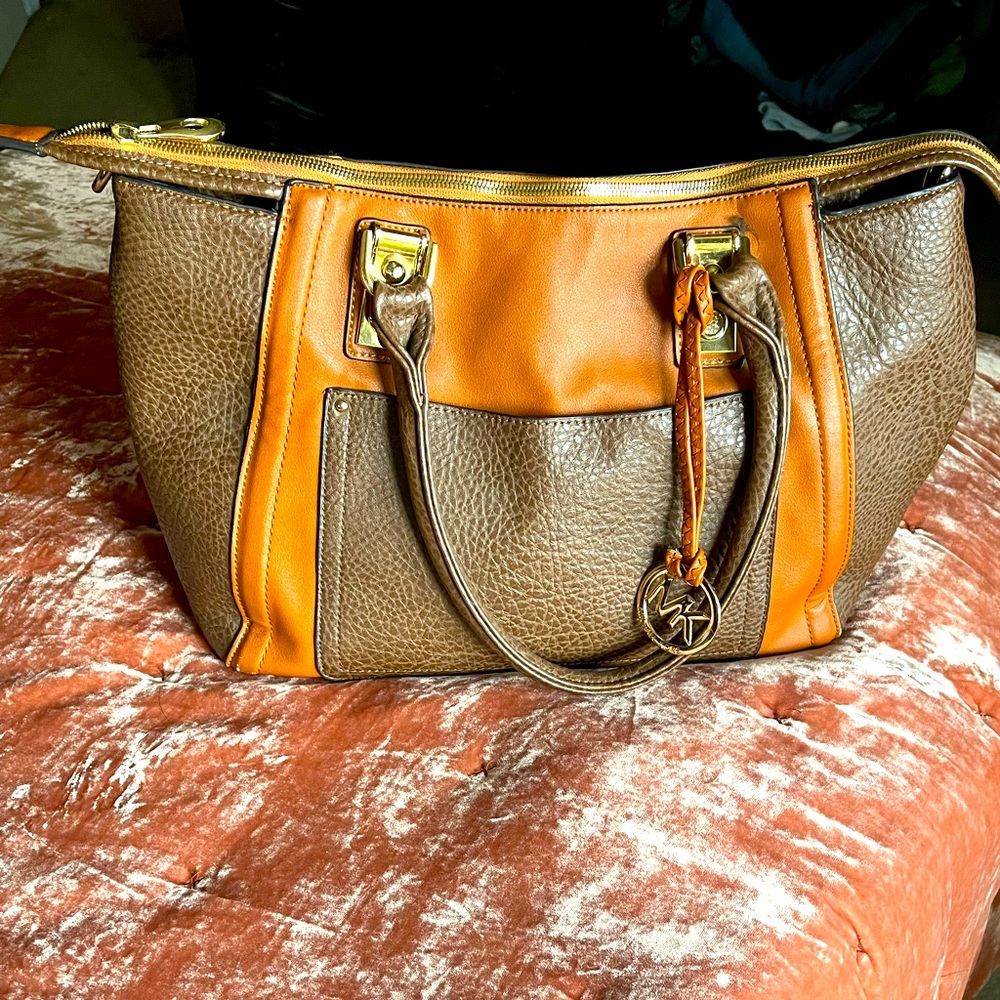 Michael Kors Satchel bag in two tone brown